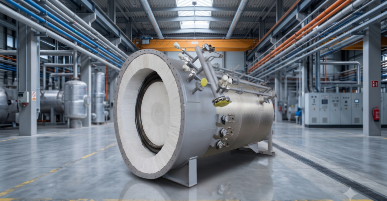Waste Heat Thermal Fluid Heating System installed in an industrial plant